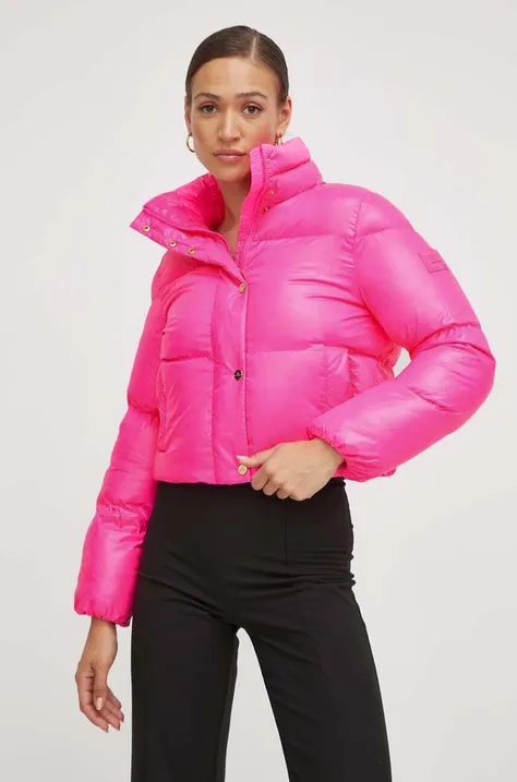 Куртка Elisabetta Franchi жіноча колір рожевий зимова