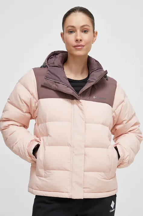 Pernata jakna Columbia Bulo Point II za žene, boja: ružičasta, za zimu