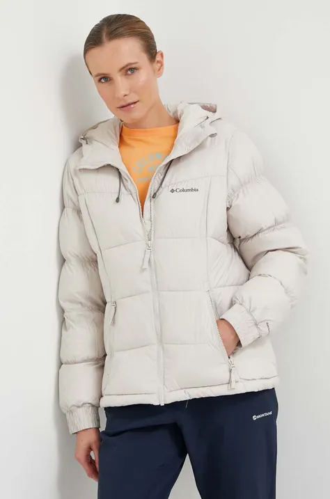 Куртка Columbia жіноча колір бежевий зимова