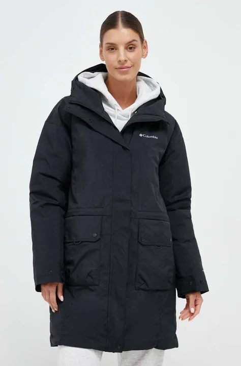 Куртка Columbia жіноча колір чорний зимова