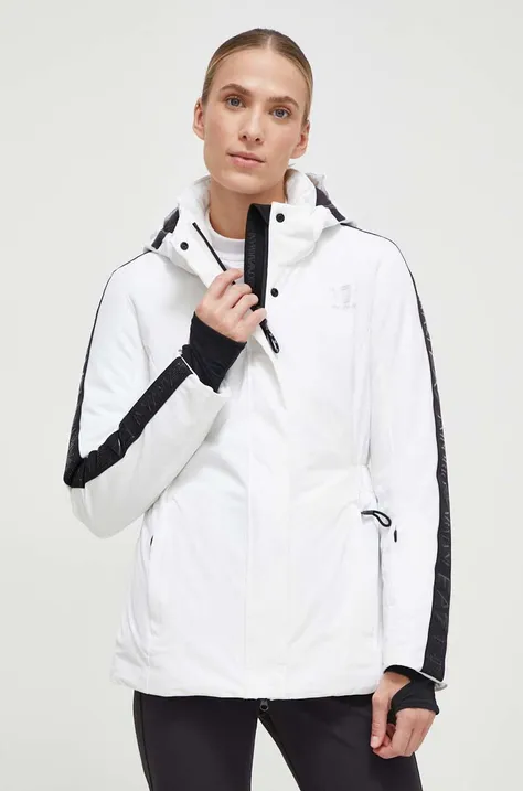 Skijaška jakna EA7 Emporio Armani boja: bijela
