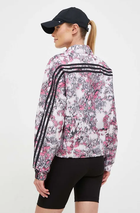 Куртка adidas женская цвет розовый переходная