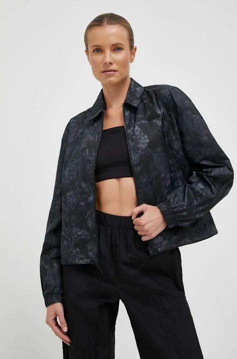 adidas kurtka damska kolor czarny przejściowa
