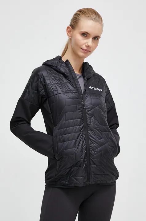 Sportska jakna adidas TERREX Xperior Varilite Hybrid PrimaLoft boja: crna