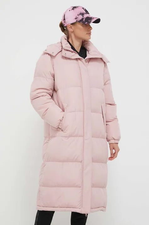 Fila kurtka damska kolor różowy zimowa