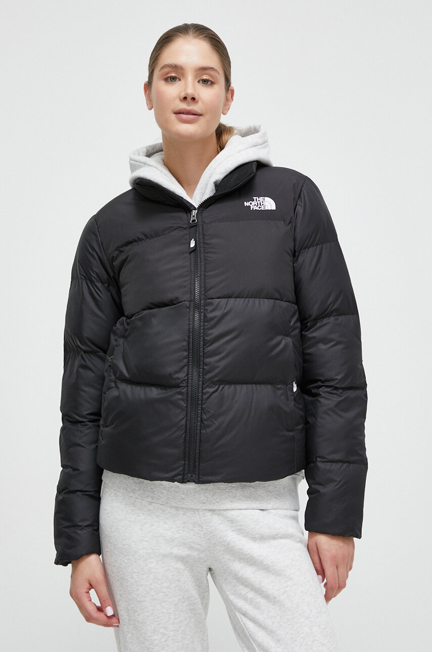 Jakna The North Face Saikuru za žene, boja: crna, zimu, NF0A853NJK31