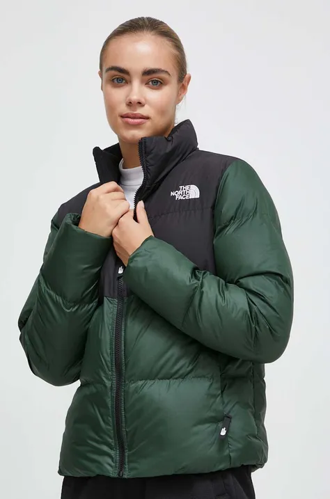 Gives 'Super Grump' Vibes in Coach Shirt and Logomania Jeans jacket women's green color