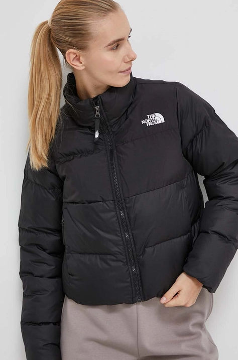 The North Face kurtka CROPPED SAIKURU damska kolor czarny zimowa NF0A853MJK31