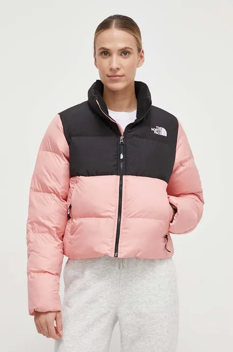 The North Face joggers jacket Cropped Saikuru women's pink color NF0A853MOF61