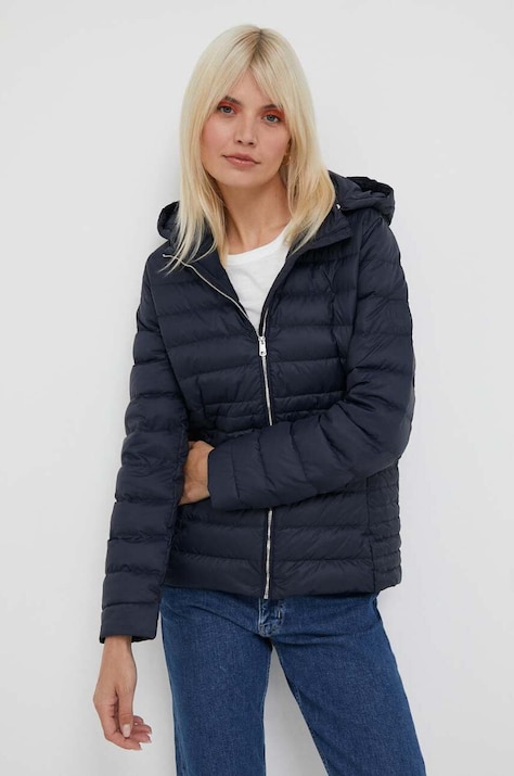 Μπουφάν με επένδυση από πούπουλα Tommy Hilfiger χρώμα: ναυτικό μπλε