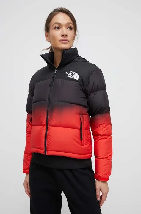 Pernata jakna The North Face za žene, boja: crna, za zimu