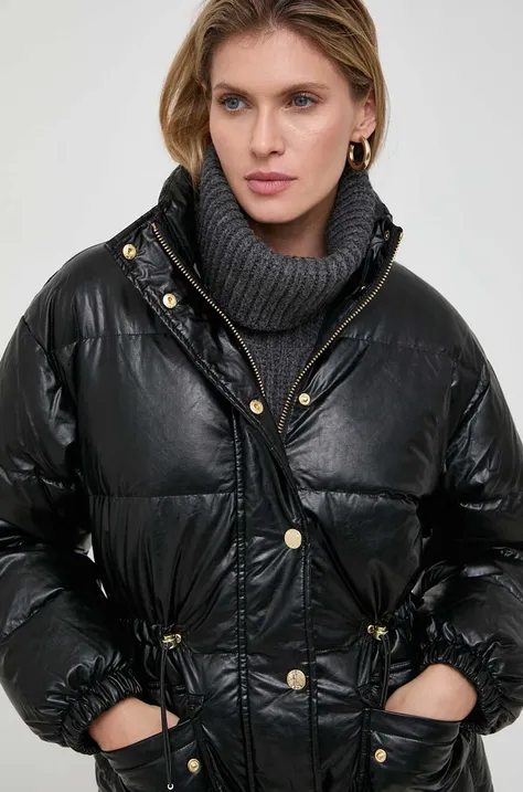 Пухова куртка MICHAEL Michael Kors жіноча колір чорний перехідна