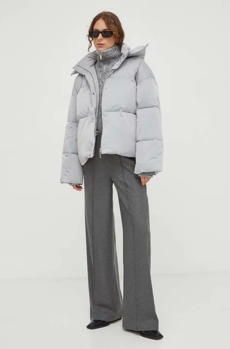 Samsoe Samsoe rövid kabát női, szürke, téli