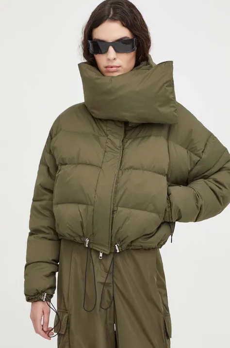 Куртка Herskind жіноча колір зелений зимова oversize