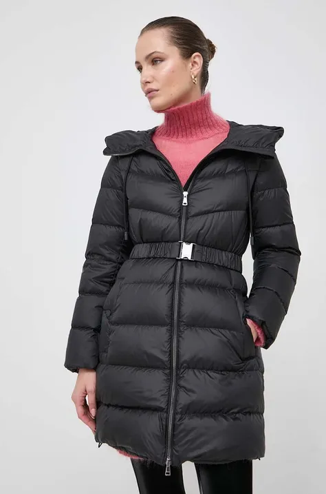 Péřová bunda Weekend Max Mara dámská, černá barva, zimní