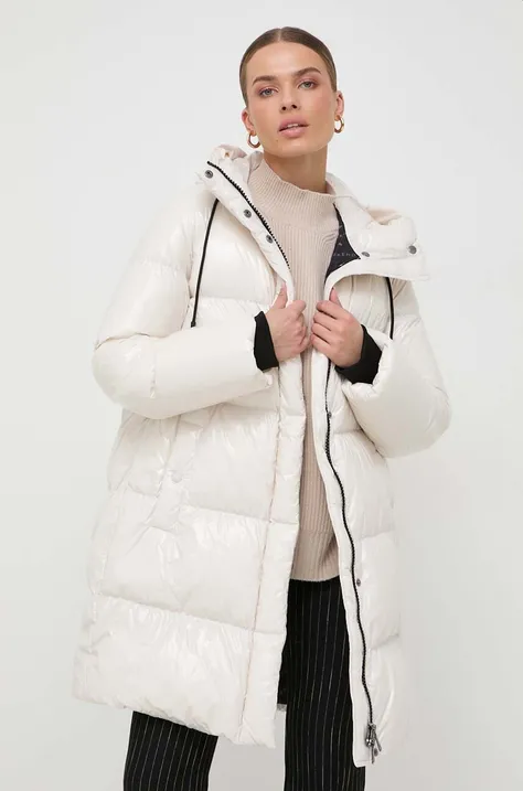 Weekend Max Mara kurtka puchowa damska kolor beżowy zimowa