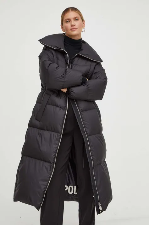 Páperová bunda Marc O'Polo dámska, čierna farba, zimná, oversize