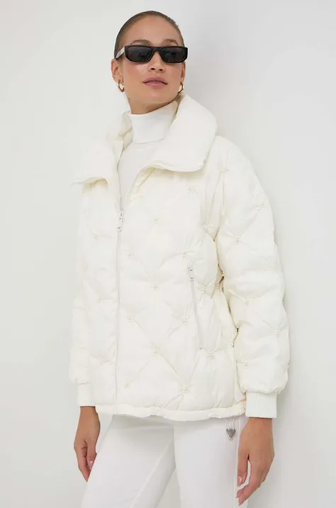 Куртка Guess жіноча колір білий зимова oversize