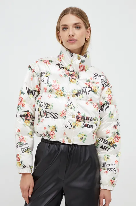Куртка Guess Guess x Banksy жіноча колір бежевий зимова oversize