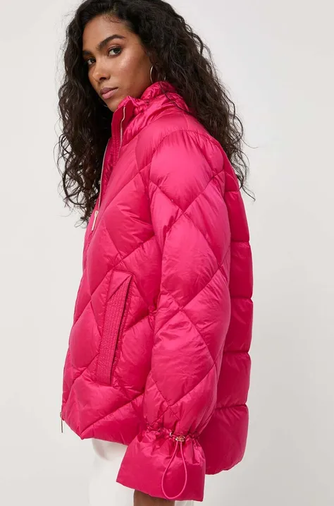 Luisa Spagnoli kurtka puchowa damska kolor różowy zimowa