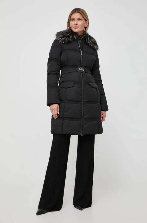 Куртка Guess жіноча колір чорний зимова