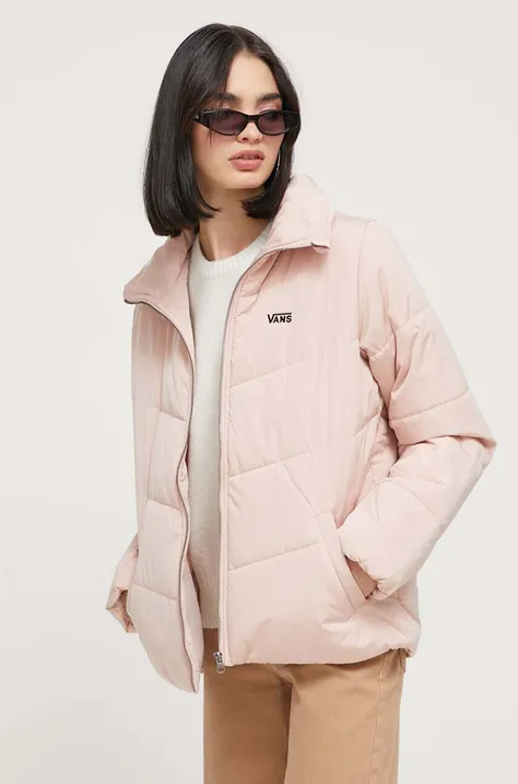 Куртка Vans жіноча колір рожевий зимова