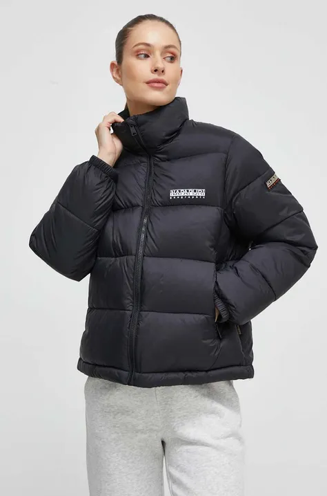 Куртка Napapijri жіноча колір чорний зимова
