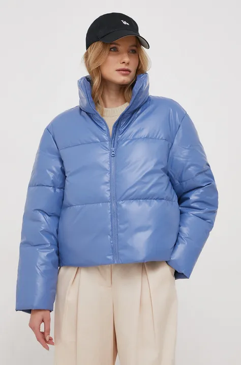 United Colors of Benetton rövid kabát női, lila, téli, oversize