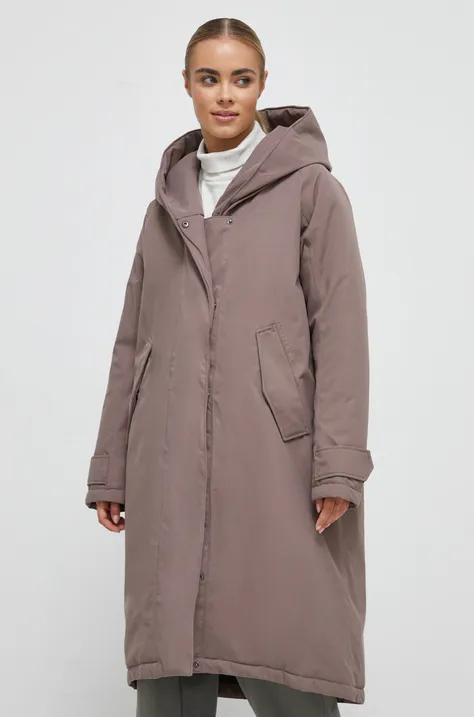 Куртка Didriksons жіноча колір коричневий перехідна