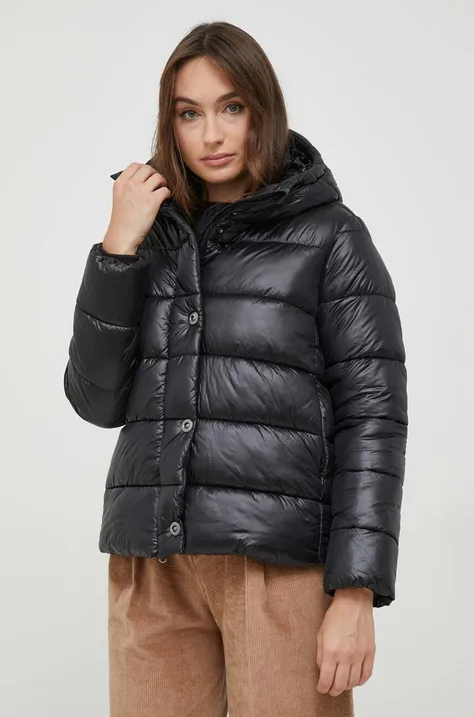 Sisley kurtka damska kolor czarny zimowa
