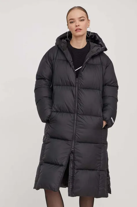 Куртка HUGO женская цвет чёрный зимняя oversize