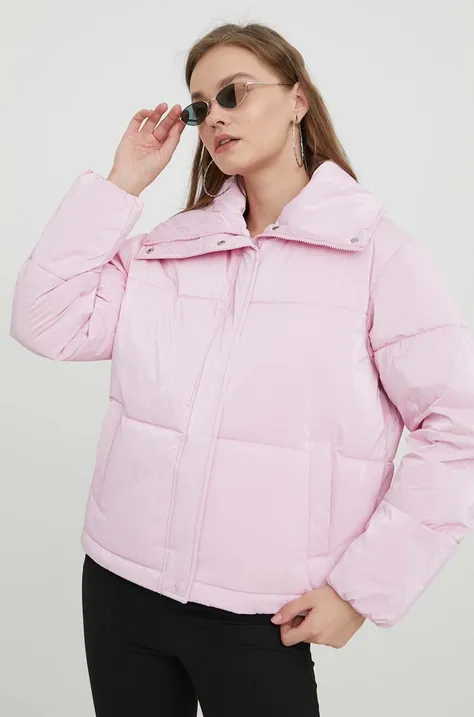 HUGO rövid kabát női, rózsaszín, téli