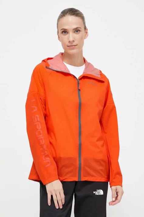 Vodoodporna jakna LA Sportiva Pocketshell ženska, oranžna barva