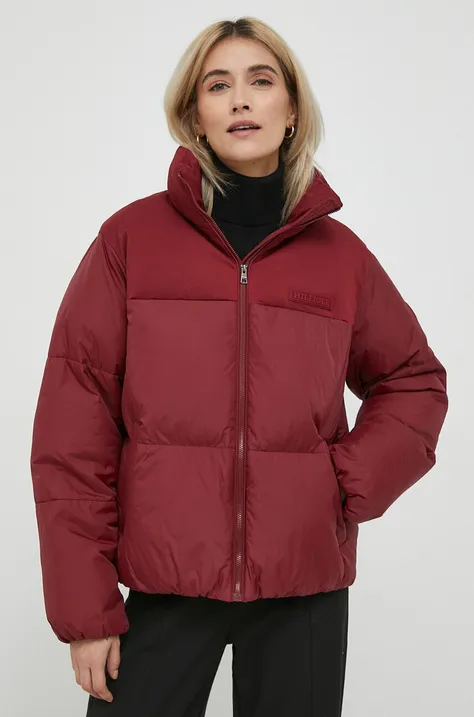 Tommy Hilfiger rövid kabát női, bordó, téli