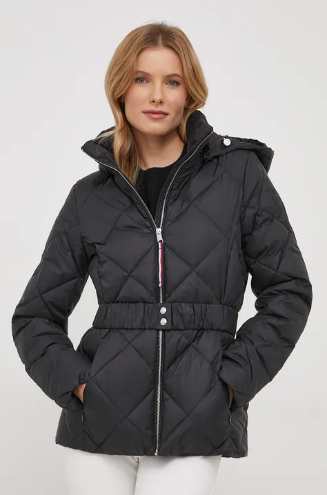 Куртка Tommy Hilfiger женская цвет чёрный зимняя