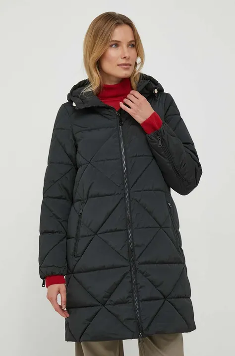 Geox rövid kabát ALLENIE női, fekete, téli,