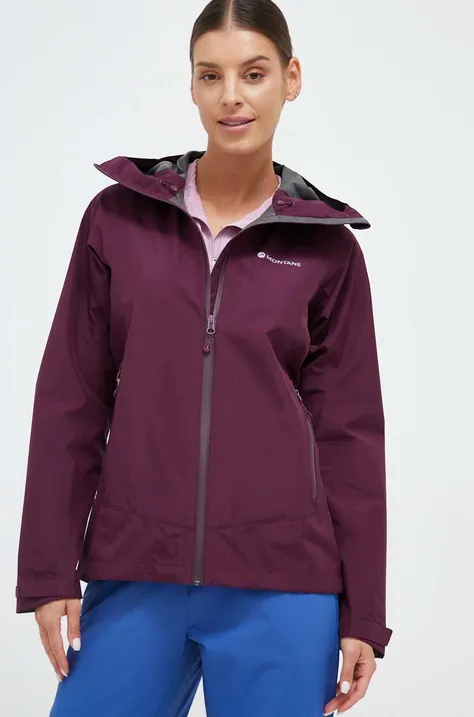 Vodoodporna jakna Montane Spirit ženska, vijolična barva
