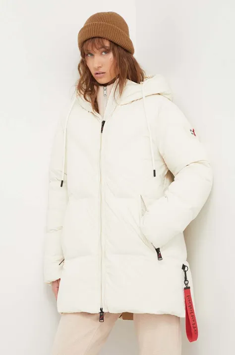 Pernata jakna After Label za žene, boja: bež, za zimu