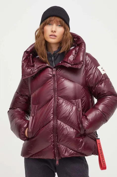 Пуховая куртка After Label женская цвет бордовый зимняя