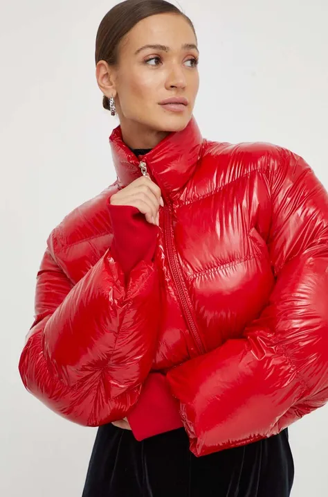 Patrizia Pepe kurtka damska kolor czerwony zimowa