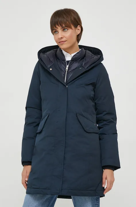 Tommy Hilfiger rövid kabát női, sötétkék, téli