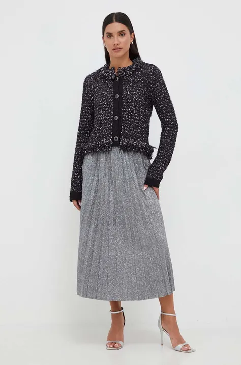 Twinset pulover din amestec de lana femei, culoarea negru