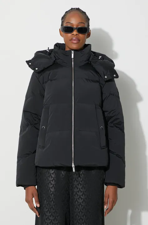 Pernata jakna Woolrich za žene, boja: crna, za zimu