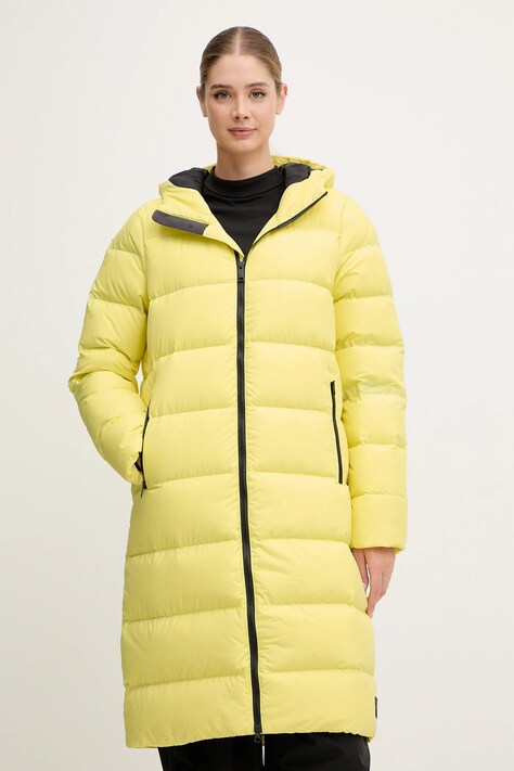 Jack Wolfskin kurtka puchowa Frozen Palace damska kolor żółty 1204133