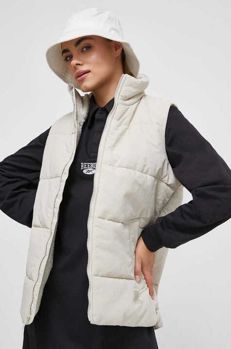 Prsluk Jack Wolfskin za žene, boja: bež, za prijelazno razdoblje