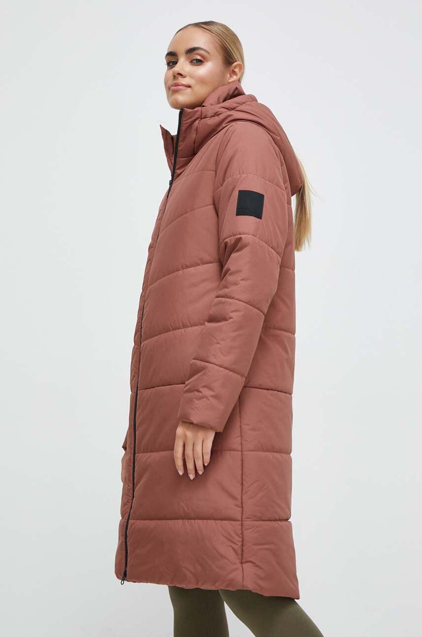 Μπουφάν Jack Wolfskin χρώμα: καφέ