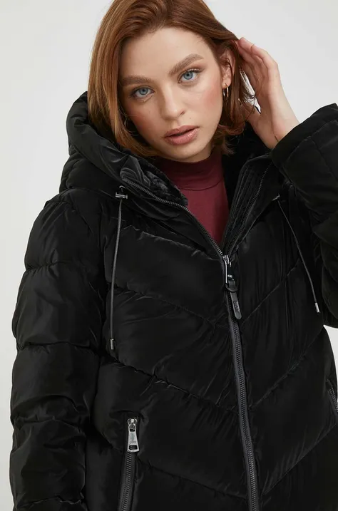 Куртка Dkny жіноча колір чорний зимова