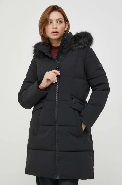 Dkny kurtka damska kolor czarny zimowa