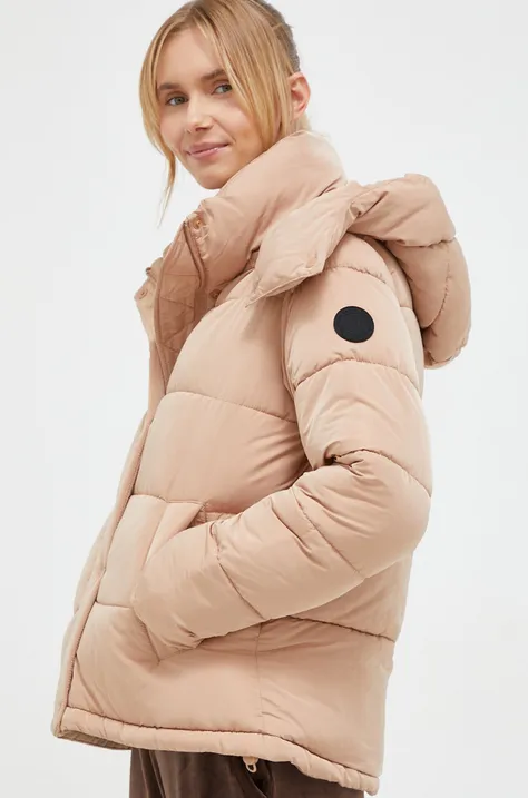 Куртка Dkny жіноча колір коричневий зимова