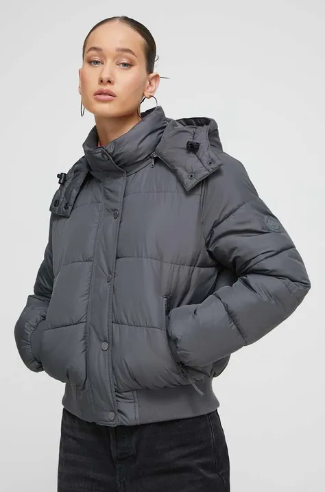 Hollister Co. rövid kabát női, szürke, téli